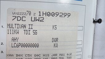 VW T4 111kW - převodovka DQR, motor AHY - 2