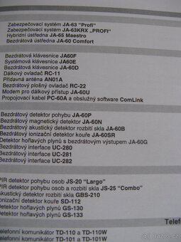 katalog elektr. zabezpečení Jablotron - 2