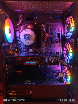 Herní PC - Ryzen 4500, 16GB RAM, NVME+HDD, 5700XT, WIN11 - 2