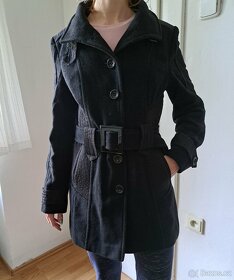 Dámský černý kabát Texhal vel. 38 - 2