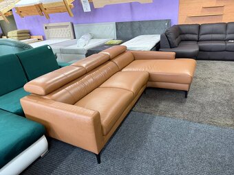 Sedací souprava rohová - kůže - 2