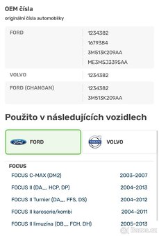 Spodní čepy ramen 18mm Volvo/Ford - 2
