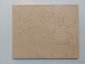 Dřevěná skládačka - Lokomotiva (3D puzzle) - 2