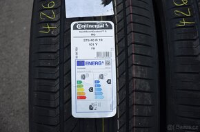 275/40 R19 Continental NOVÉ letní pneu, č.426 - 2