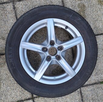 Sada alu kol Alutec 6.5Jx16 H2, ET39, pneu 205/60 R16 - 2