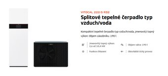 Tepelné čerpadlo Viessmann Vitocal 222-S 8 kW Nové - 2