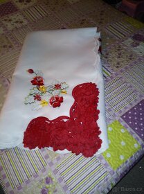 Ubrus jarní vyšívaný sváteční nový vel. 175x 132 - 2