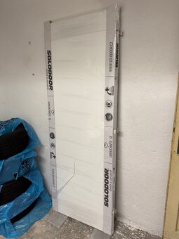 Dveře solodoor Kasik plné - bílá premium 70 Levé - Nové - 2