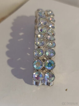 3x starý náramek -štras. - 2