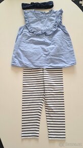 Letni set HM tricko, leginy, celenka, vel 92 - 2