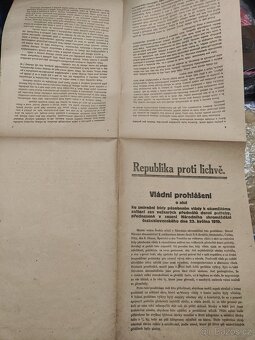 ČSR - 1. Republika - 1919, Republika proti lichvě - 2