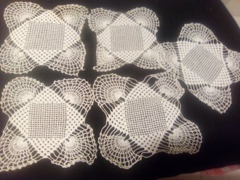 STARÉ HÁČKOVANÉ -PLETENÉ DEČKY - RUČNÍ PRÁCE - - 2