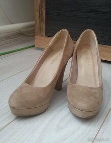 Lodičky semišové béžové - 2