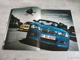 Prospekt BMW M3/M3 CSL E46, 100 stran německy 2003 - 2