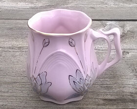 růžový porcelán, hrnek Radka 1 - 2