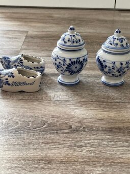 Holandský porcelán(dřeváky,dózičky - 2
