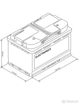 Akumulator gel 12V/120A Caravan - 2