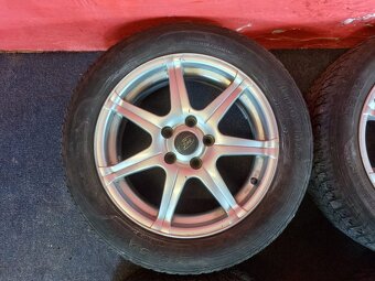 ALU disky 5x108 R16 se zimními pneu 205/55 R16 - 2