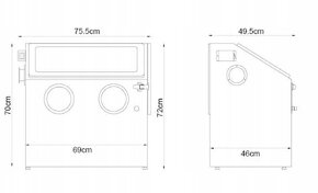 Pískovací kabina 110 L - 2