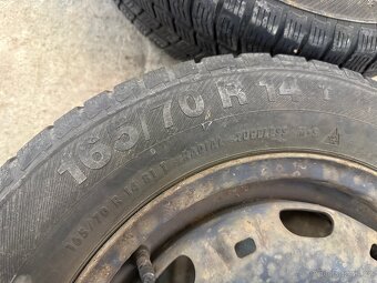 165/70 R14 Sada plechových kol Škoda/VW/Audi 4 kusy - 2