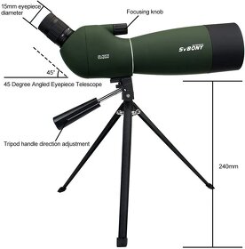 dalekohled spektiv monokulár SV bony SV28 25-75x70 - 2