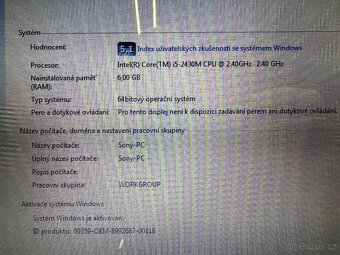 Sony vaio 15,6” i5 6gb ram 256gb ssd - 2