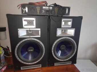 Reproduktory raveland xcv 1200 a zesilovač MCCrypt PA-5000 M - 2