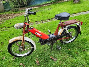 Babetta 207 s kartičkou, červená původní, úzká řídítka 2. - 2