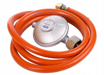 Plynový ohřívač 25kW + termostat + regulátor + hadice - 2