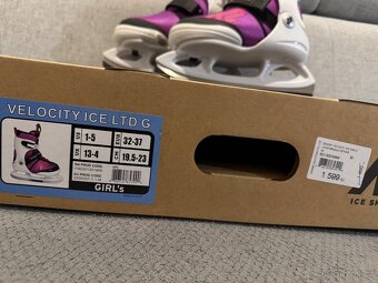 Lední brusle dívčí, rostoucí, vel. 32-37 - 2
