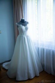Bílé Svatební šaty vel. 36-38 - 2