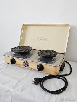 Starý dvouplotýnkový retro vařič Elektro-Praga Hlinsko - 2