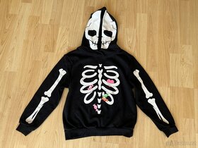 Mikina a elasťáky H&M kostra. Vel. 134/140. - 2