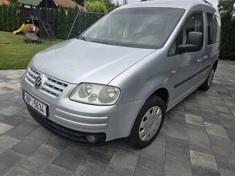 Vw caddy 1.9 tdi , 77kw, 5míst klima,el.okna - 2