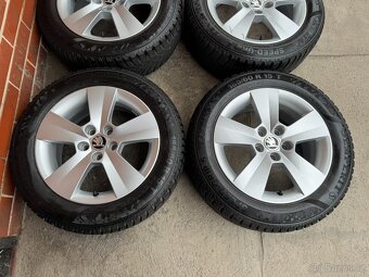 Alu 15" 5x100 škoda MATONE zimní 90% Rapid,F3, TOP - 2