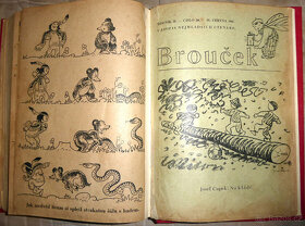 Kniha svázané časopisy BROUČEK 1946-47 velmi vzácné, raritní - 2