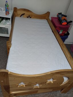 Dětská dřevěná postel 160x80 - 2