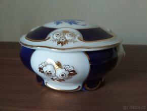 porcelánová dóza, značeno - 2