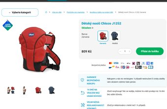 Detská klokanka, nosítko Chicco - 2