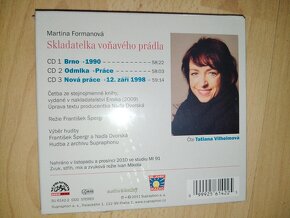 Nová ještě zatavená audiokniha Skladatelka voňavého prádla, - 2