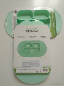 Jídelní podložka silikon EcoViking Mint Green (2ks) - 2