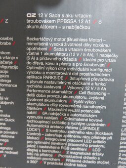Nový aku šroubovák Parkside Performance PPBSSA 12 A1 - 2