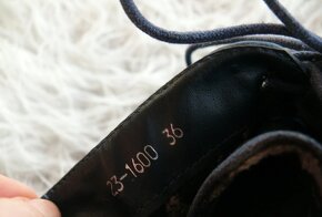 zateplené španělské kožené kozačky 36 - 2