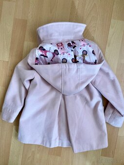 Růžový kabátek s Vespami zn. Next v. 110/116 - 2