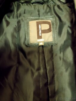 Kožený dlouhý kabát - 2