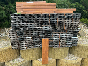 Plotový profil 100x30mm x 40cm zlatý dub - 2