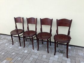Celodřevěné židle THONET 4ks po renovaci - 2
