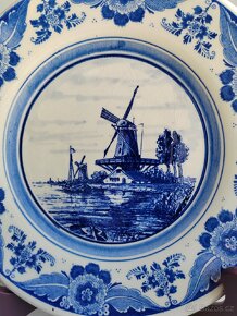 Porcelánový dekorativní talíře Delft - 2