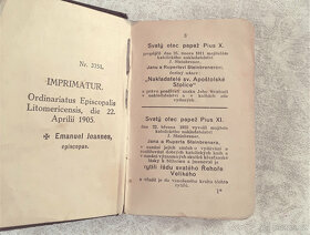 Historická modlitební knížka pro katolíky  z roku 1905 - 2
