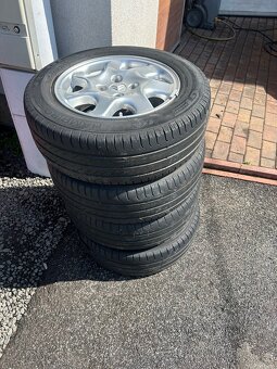 Alu kola 195/65/r15 citroen, letní gumy - 2